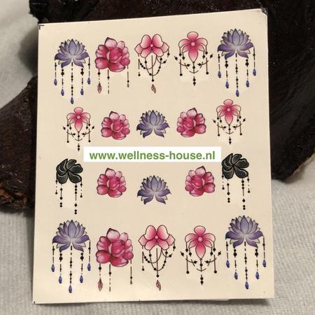 Wellness-House | Nagelstickers Lotus | Nagelstickers | Nail Art | Lotusbloem | Zen | Body Art